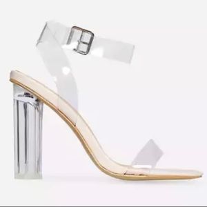 ASOS Clear Strap Block Heels
